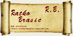 Ratko Brašić vizit kartica